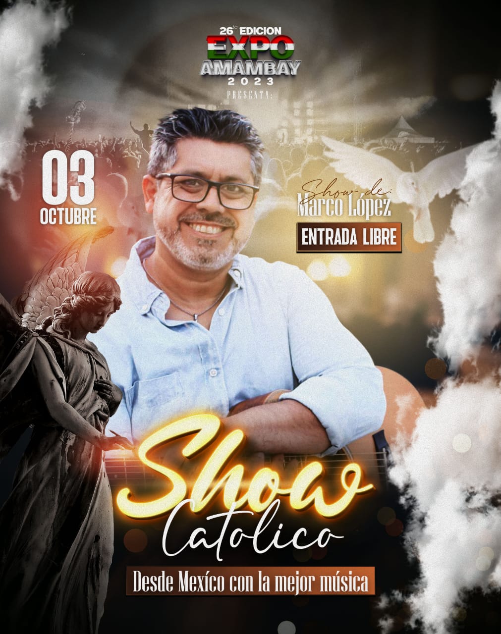 Show católico con Marco López, principal atractivo de este martes en la Expo Amambay 2023