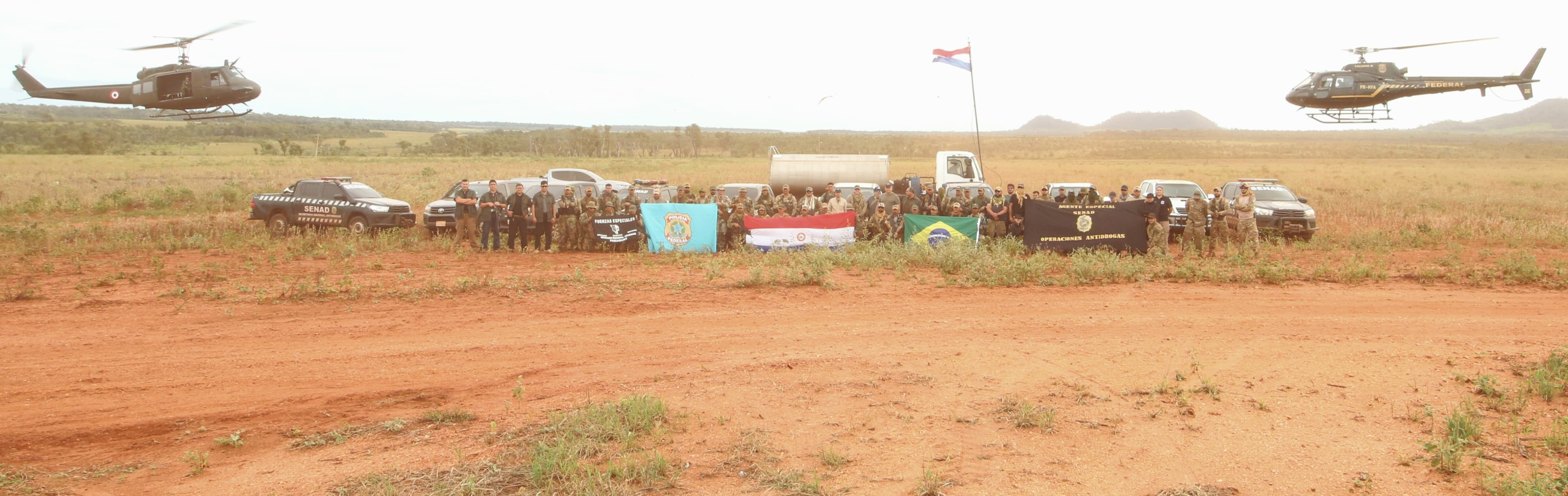 Paraguay y Brasil eliminaron 823 mil kilos de marihuana en la frontera