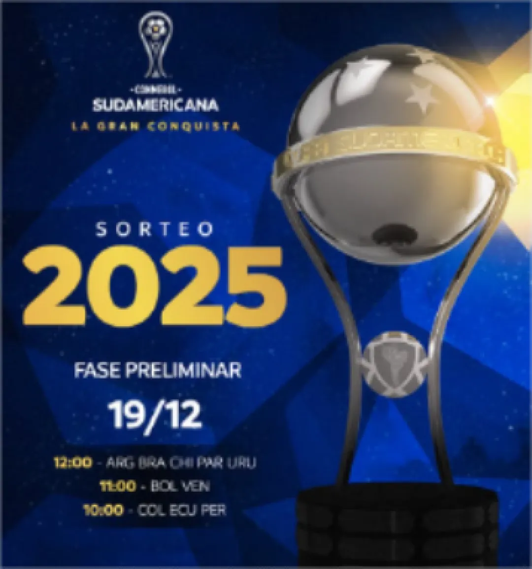 Mañana serán los sorteos de las copas de clubes de CONMEBOL 2025