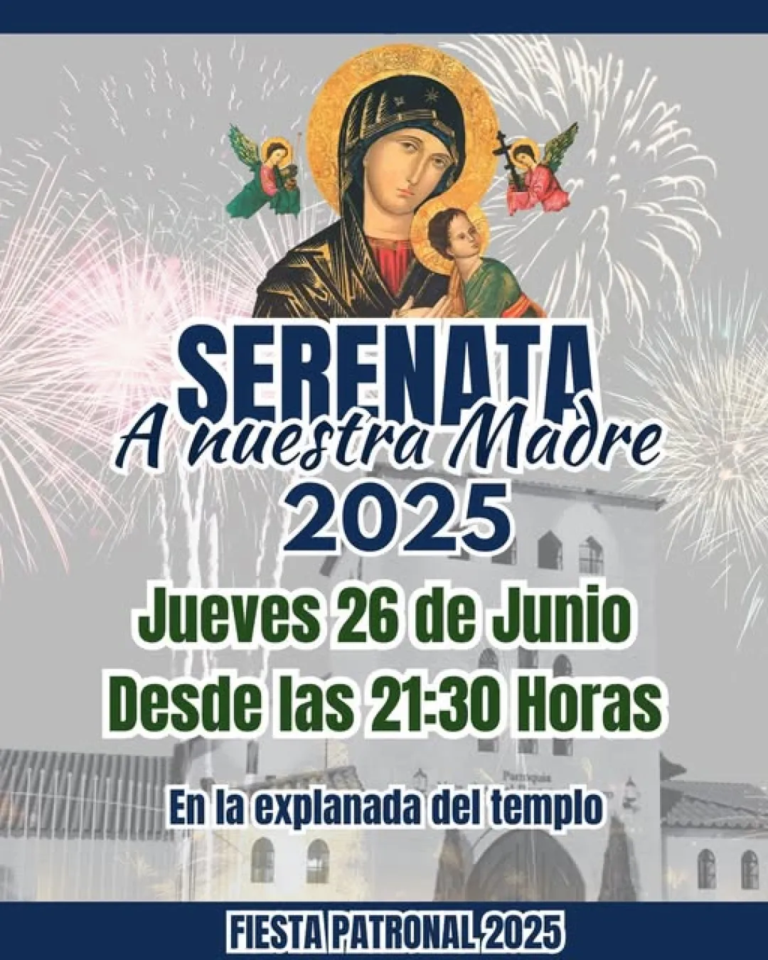 Hoy se realiza la tradicional serenata a la Virgen del Perpetuo Socorro