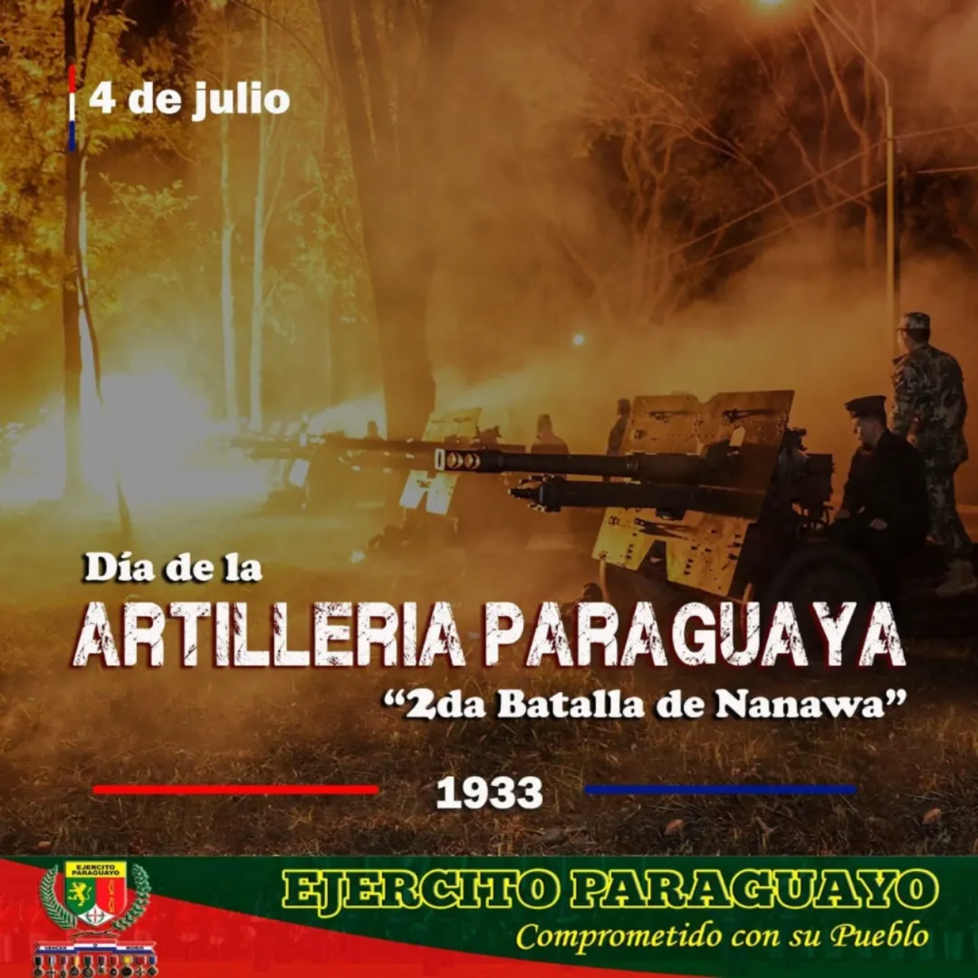 04 de julio: Día de la Artillería Paraguaya