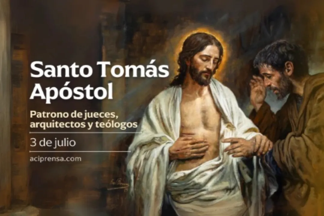 Hoy 3 de julio, es la fiesta de Santo Tomás Apóstol, patrono de jueces, arquitectos y teólogos