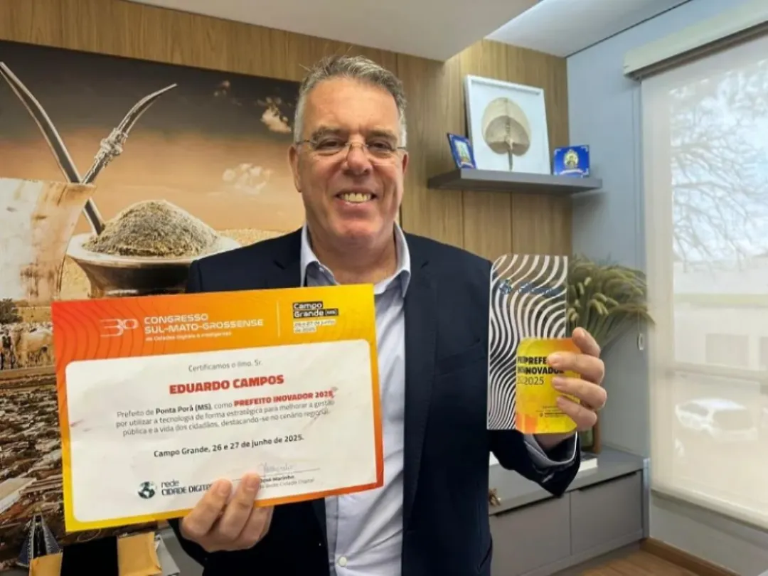 Ponta Porã recibe el premio "Ciudad Innovadora"